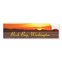 Fiery Sky at Birch Bay Bumper Sticker