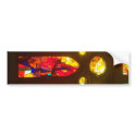 Fiery Stained Glass Windows bumpersticker