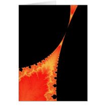 Fiery Stalagmite Greetings Card