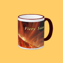 Fiery Sun Mug mugs