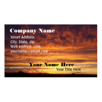 Fiery Sunset business card business cards