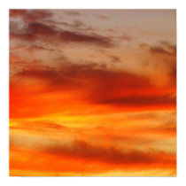 Fiery Sunset Framed Print