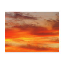 Fiery Sunset Postcard
