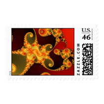 Fiery Tentacles Postage Stamp by JamesOakley Fiery Tentacles Postage Stamp