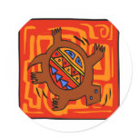 Fiery-Torto Round Sticker