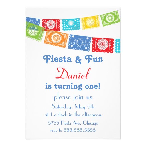 Fiesta and Fun Birthday Invitation