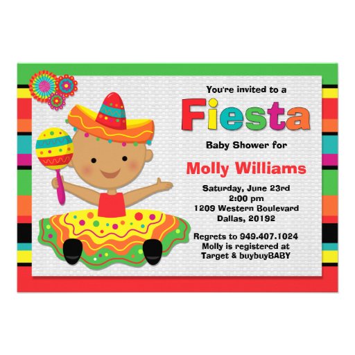Fiesta Baby Shower Invitation