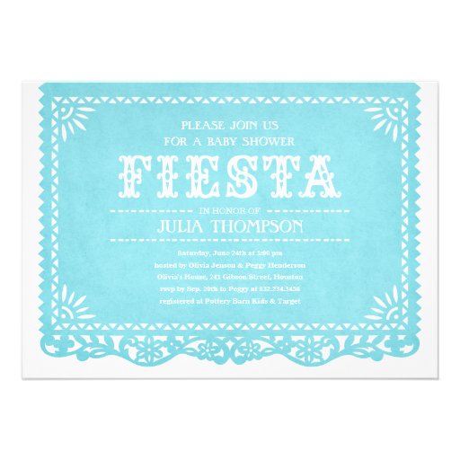 Fiesta Baby Shower Invitations