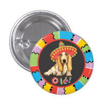 Fiesta Basset Pinback Buttons