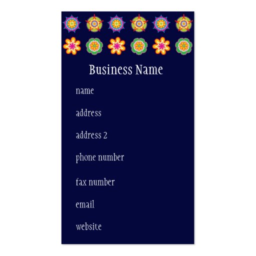 Fiesta Business Card (front side)