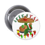 Fiesta Cactus w/Sombrero & Guitar Button