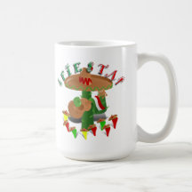 Fiesta Cactus w/Sombrero & Guitar Coffee Mug