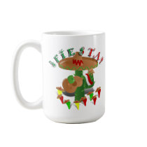 Fiesta Cactus w/Sombrero & Guitar Coffee Mug