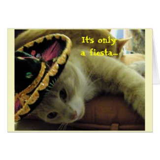 Fiesta Cat card