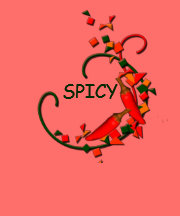 Fiesta Chili Peppers Party Ladies Orange T-shirt