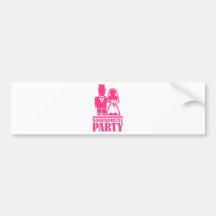 Fiesta de Bachelorette Etiqueta De Parachoque