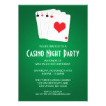 Fiesta de cumpleaños de la noche del casino invitación