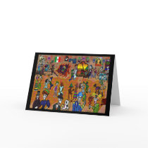 Fiesta del dia de Los Muertos Card