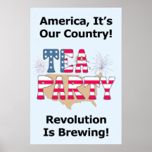 Fiesta del té: ¡La revolución está elaborando cerv Poster