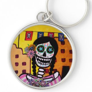 FIESTA DIA DE LOS MUERTOS keychain