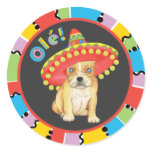 Fiesta Frenchie Classic Round Sticker