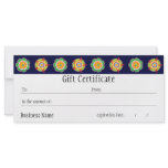 Fiesta Gift Certificate Customized Rack Card