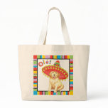 Fiesta Golden Retriever Large Tote Bag