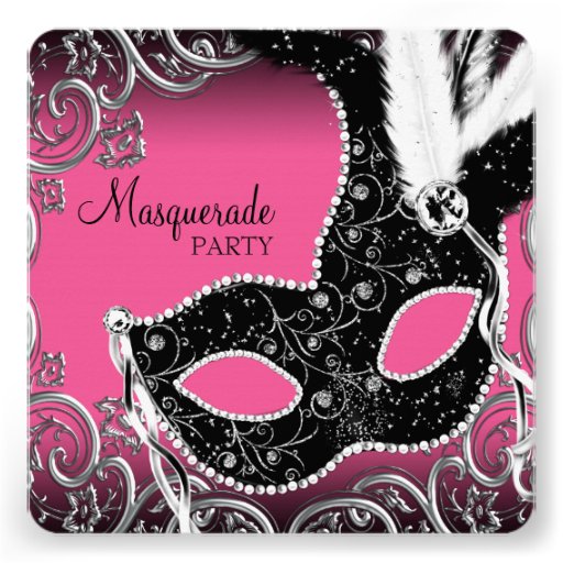 Fiesta negro de la mascarada de la máscara de las  anuncios personalizados
