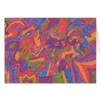 Fiesta, original abstract cards