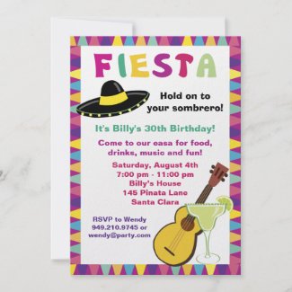 Fiesta Party Invitation invitation