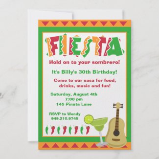 Fiesta Party Invitation invitation