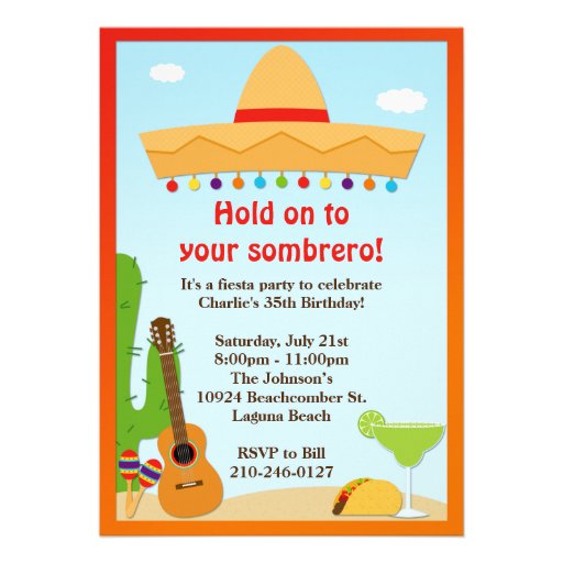 Fiesta Party Invitation