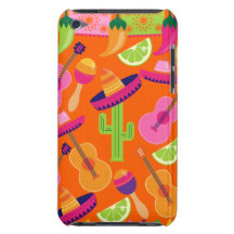 Fiesta Party Sombrero Cactus Limes Peppers Maracas Barely There iPod Covers