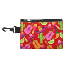 Fiesta Party Sombrero Limes Guitar Maraca Saguaro Accessory Bag