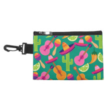 Fiesta Party Sombrero Limes Guitar Maraca Saguaro Accessory Bags