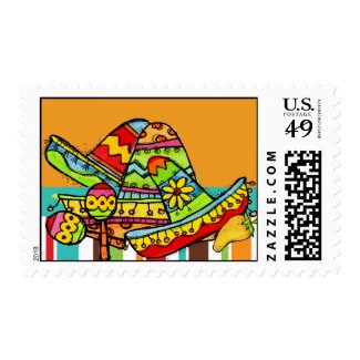 Fiesta Postage Stamps
