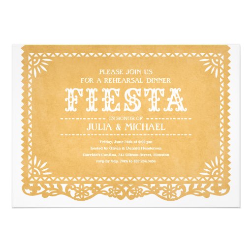 Fiesta Rehearsal Dinner Invitations