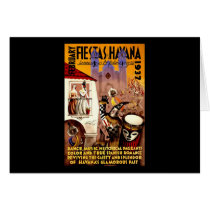 Fiestas Havana 1937 Greeting Cards
