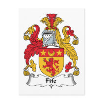 Fife Family Crest postcards