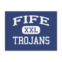 Fife - Trojans - High School - Tacoma Washington postcards