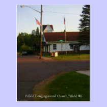 Fifield Congregational Church Fifield WI postcards
