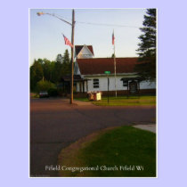 "Fifield WI Congregational Church" Postcard postcards