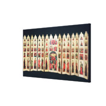 Fifteen-section icon screen with Life of Christ Stretched Canvas Prints