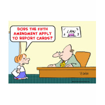fifth amendment report cards t-shirts