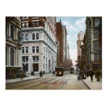 Fifth Ave. and Wood Street Vintage Postcard