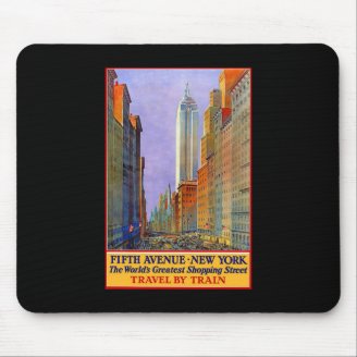 Fifth Avenue New York Mousepads
