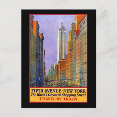 Fifth Avenue New York Post Card
