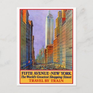 Fifth Avenue - New York postcard