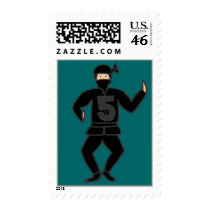 Fifth Birthday Ninja Stamp by BirthdayStampStore Fifth Birthday Ninja Stamp