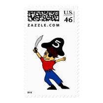 Fifth Birthday Pirate Stamp by BirthdayStampStore Fifth Birthday Pirate Stamp